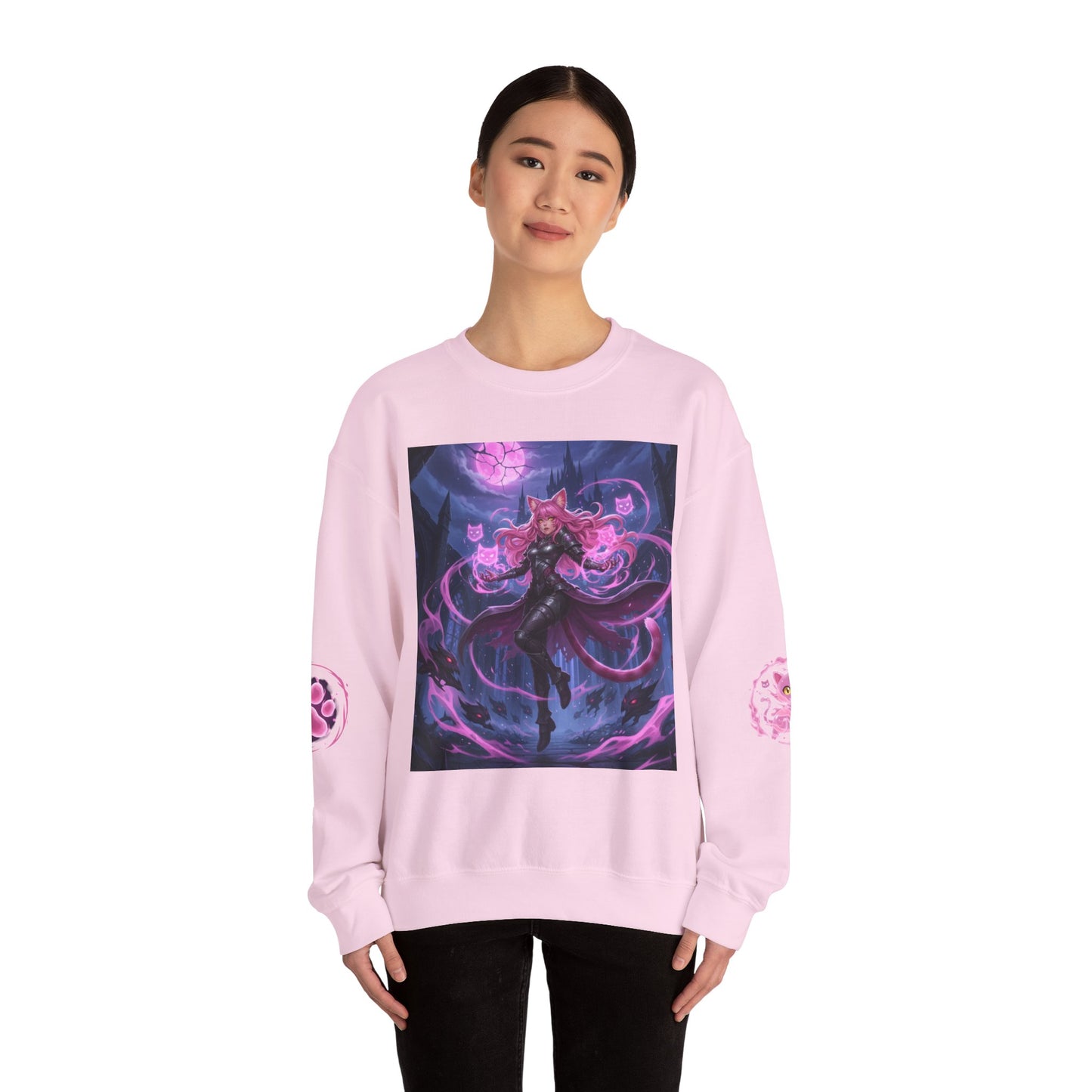 Fantasy Cat Crewneck Sweatshirt