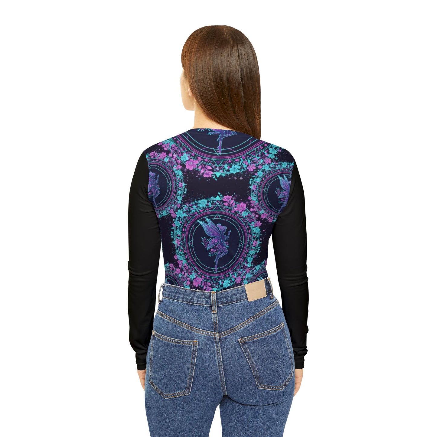 Galactic Mandala Fairy Graphic Long Sleeve