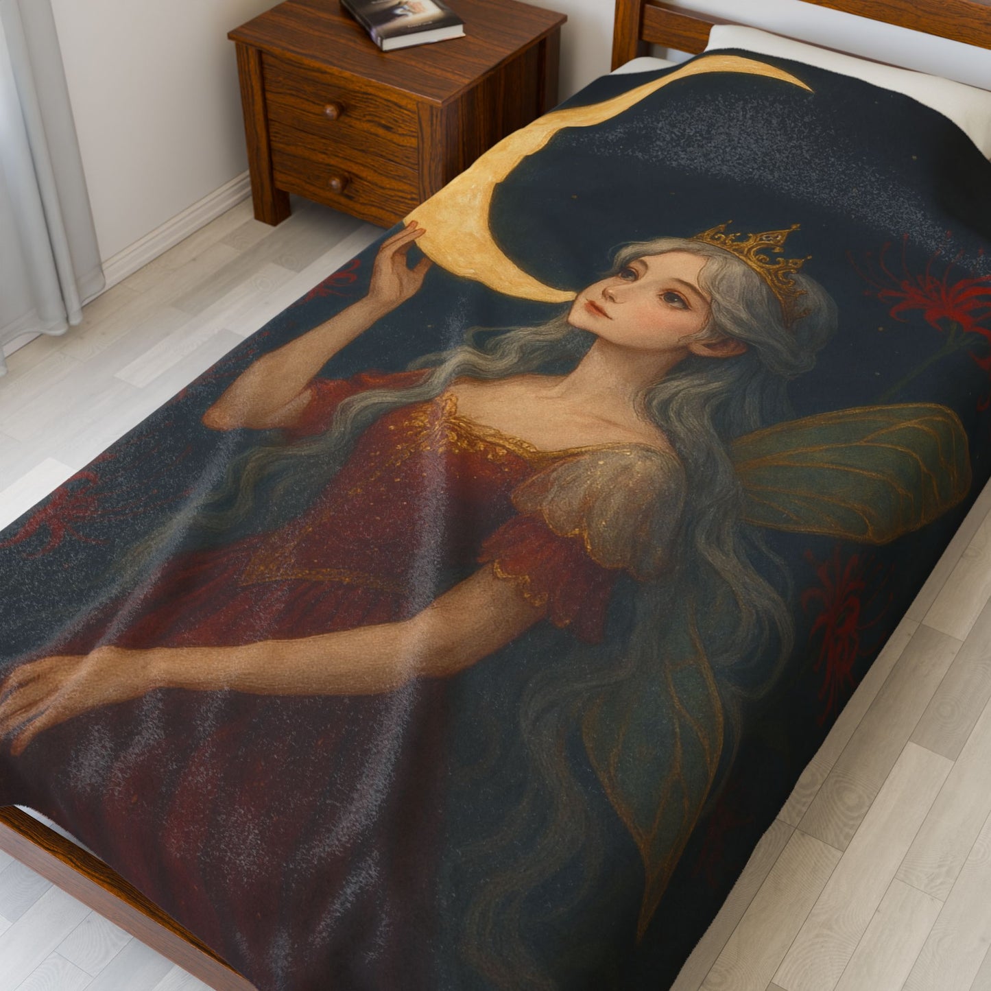 Crimson Princess Velveteen Blanket