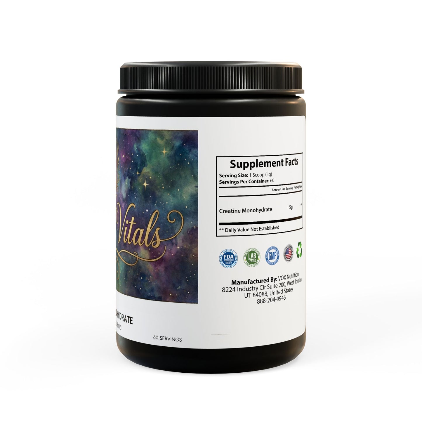 Aetheria Vitals Creatine Monohydrate Supplement (300g, 10.58oz)