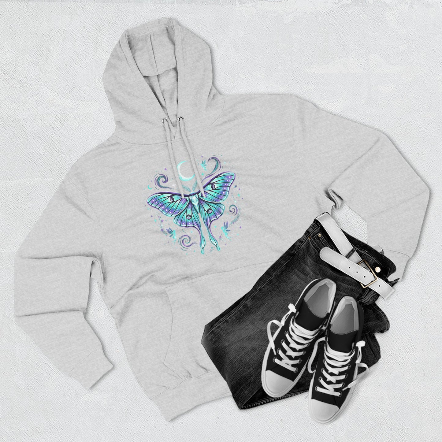 Celestial Luna Moth Hoodie