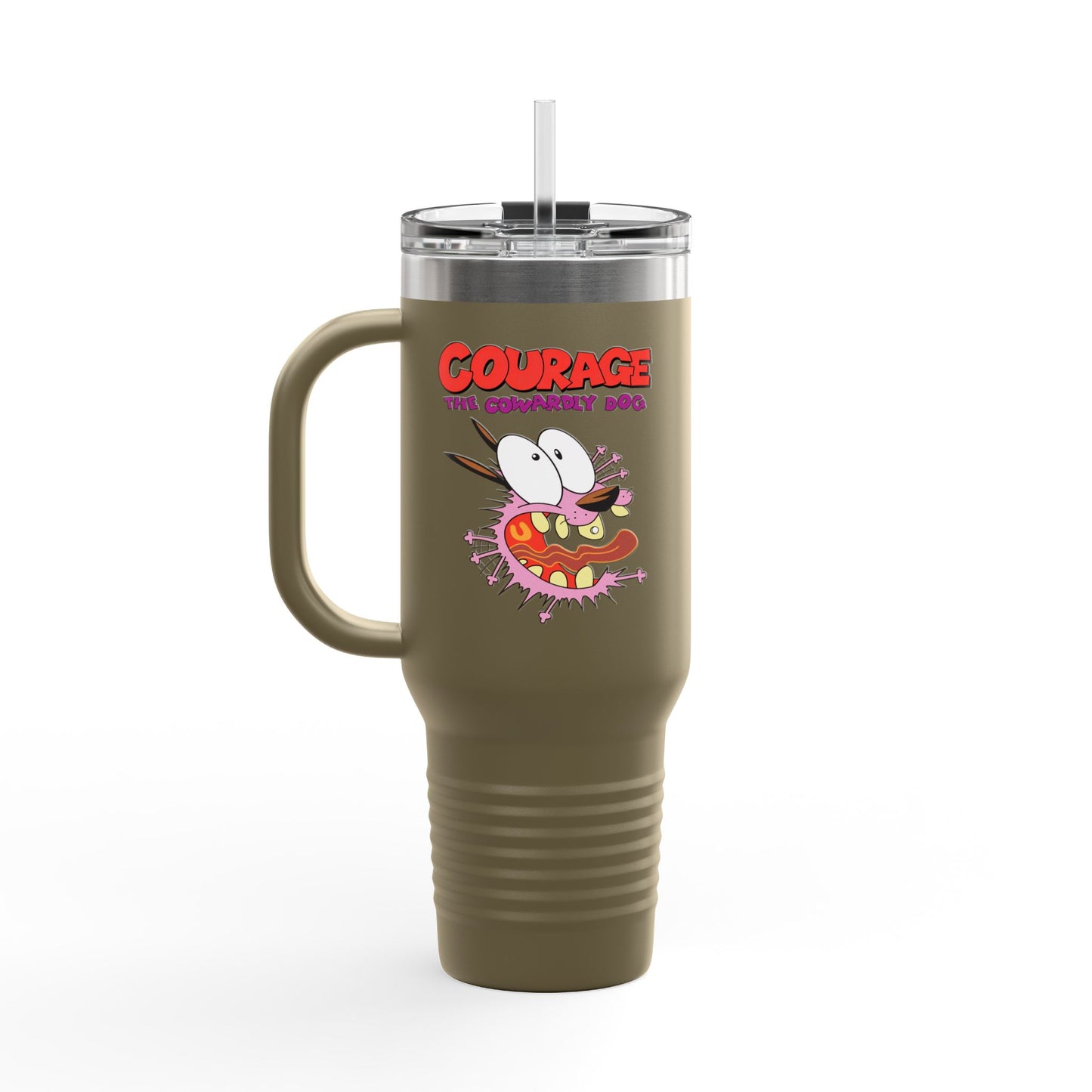 Courage The Cowardly Dog 40oz Travel Mug