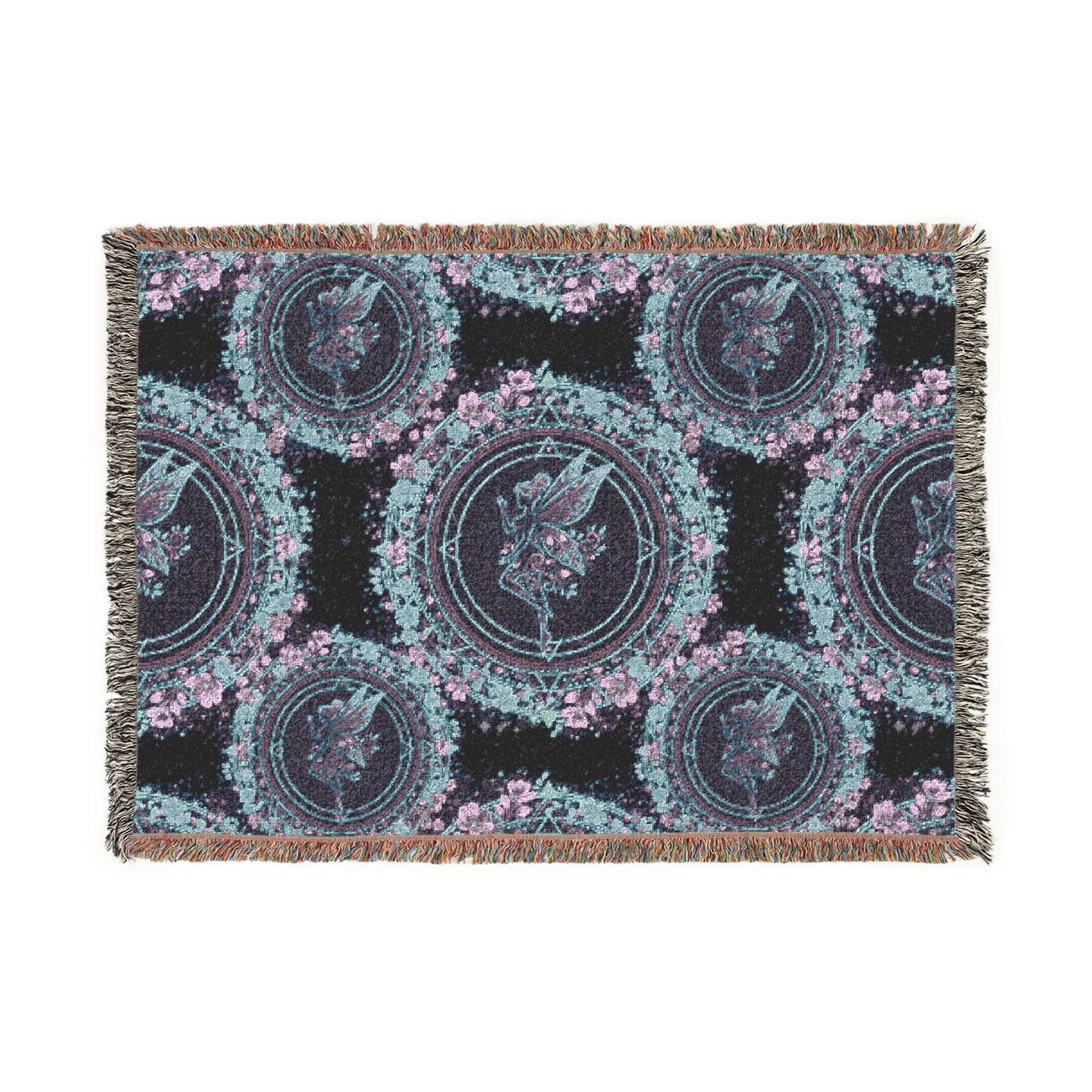 Galactic Mandala Fairy Woven Throw