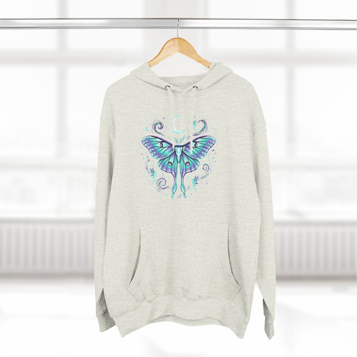 Celestial Luna Moth Hoodie