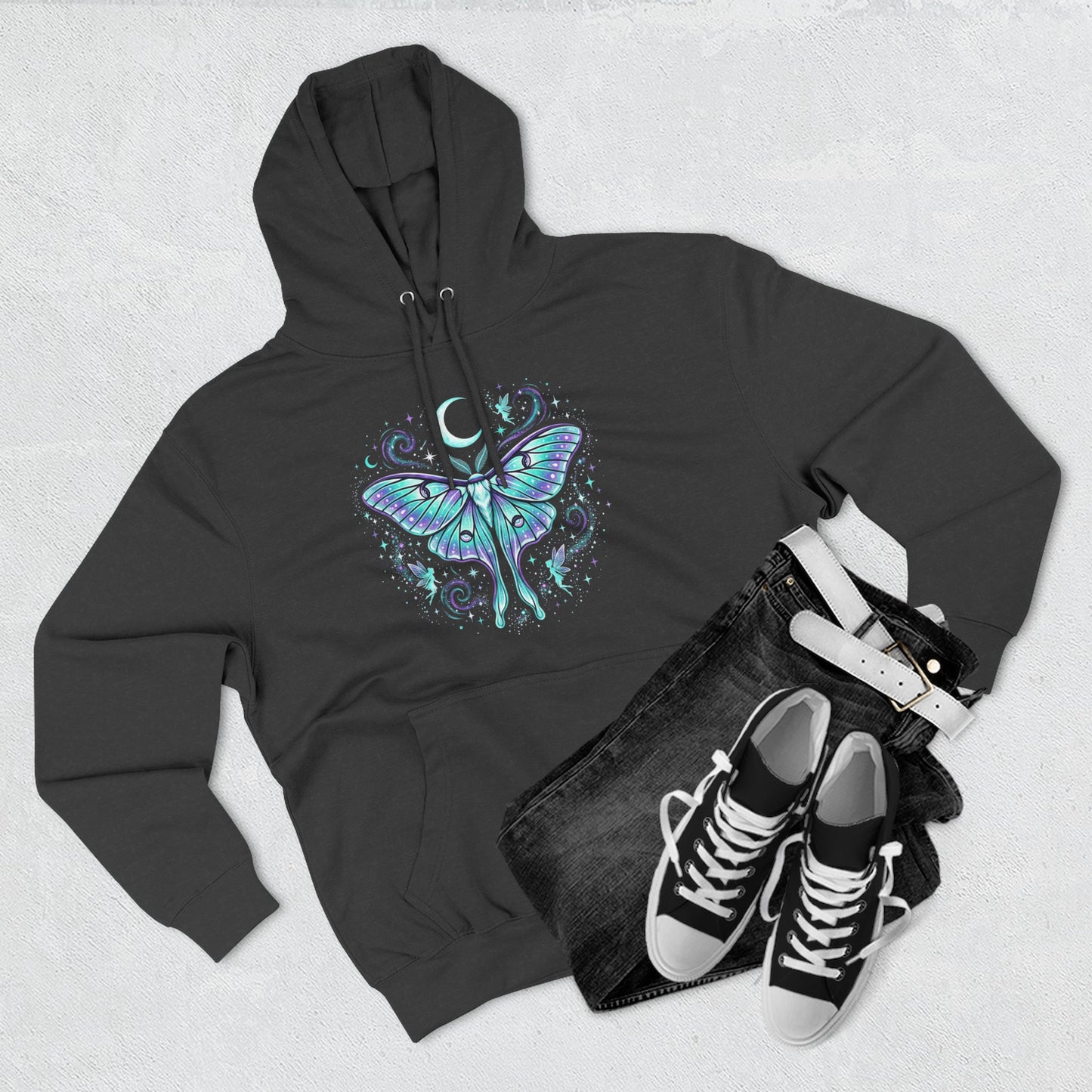 Celestial Luna Moth Hoodie