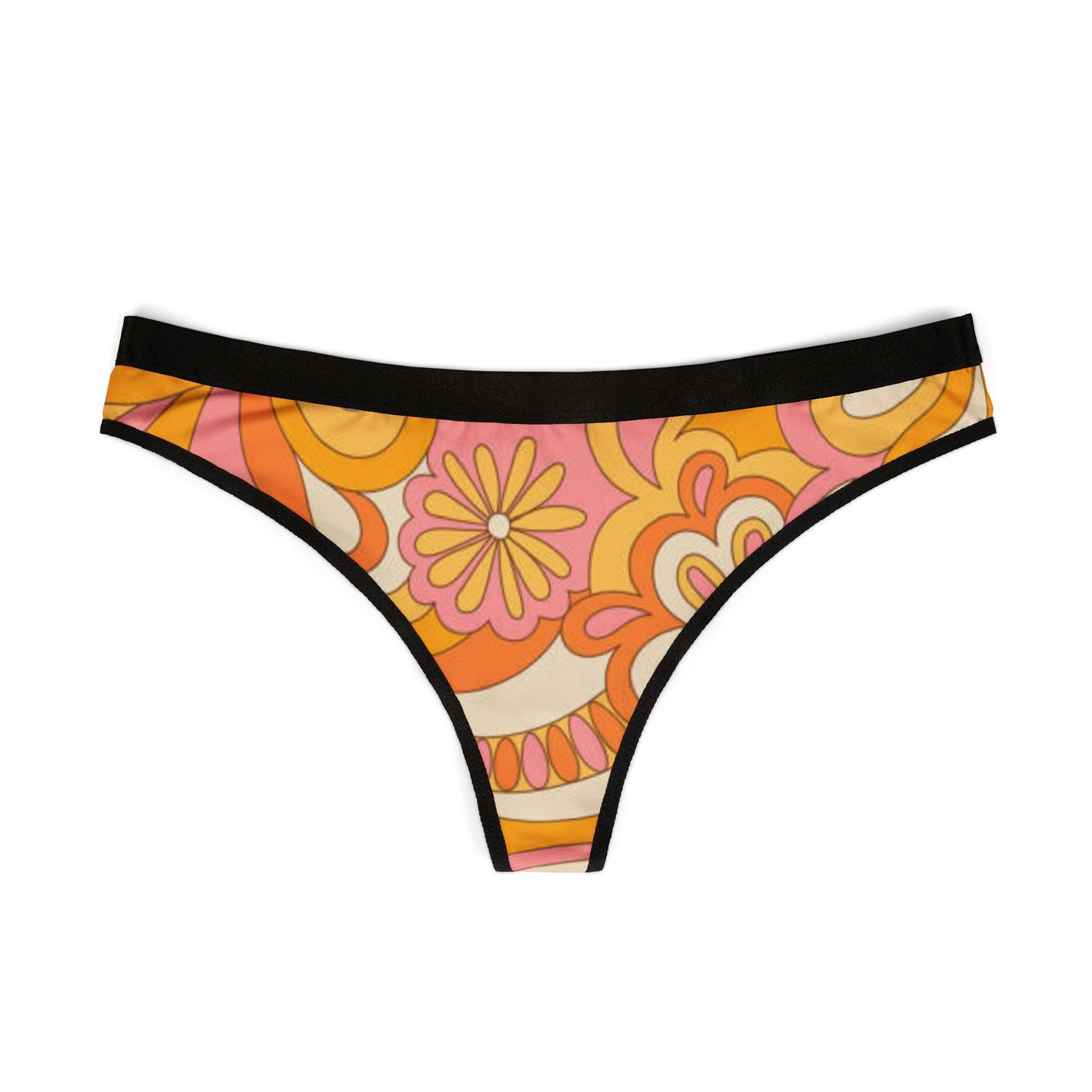 Retro Floral Thong