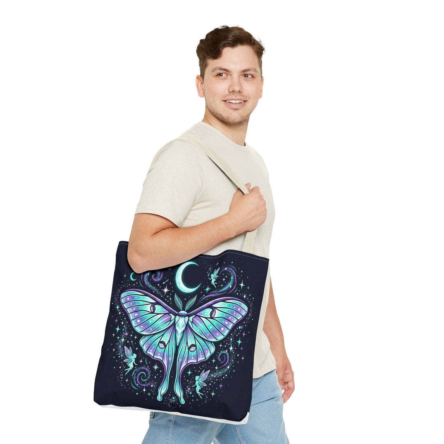 Celestial Luna Moth Tote Bag