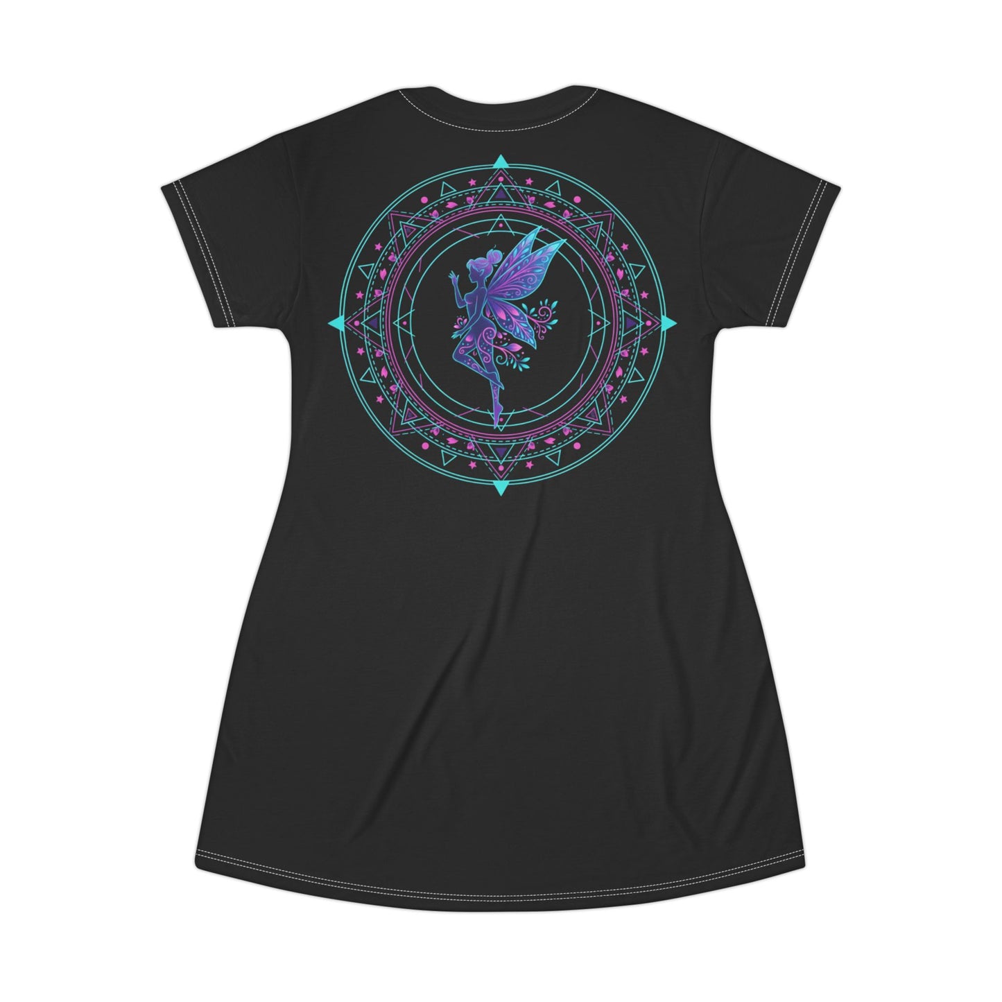 Galactic Mandala Fairy T-Shirt Dress