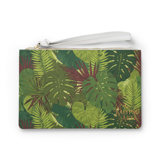Tropical Print Clutch Bag - Stylish & Versatile Accessory