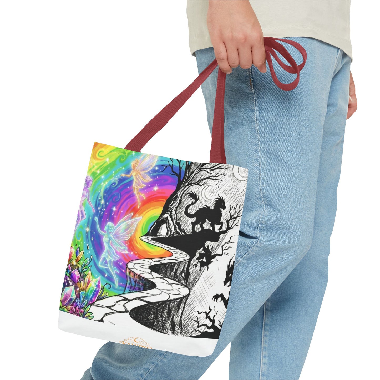Black&White Rainbow Dream Tote