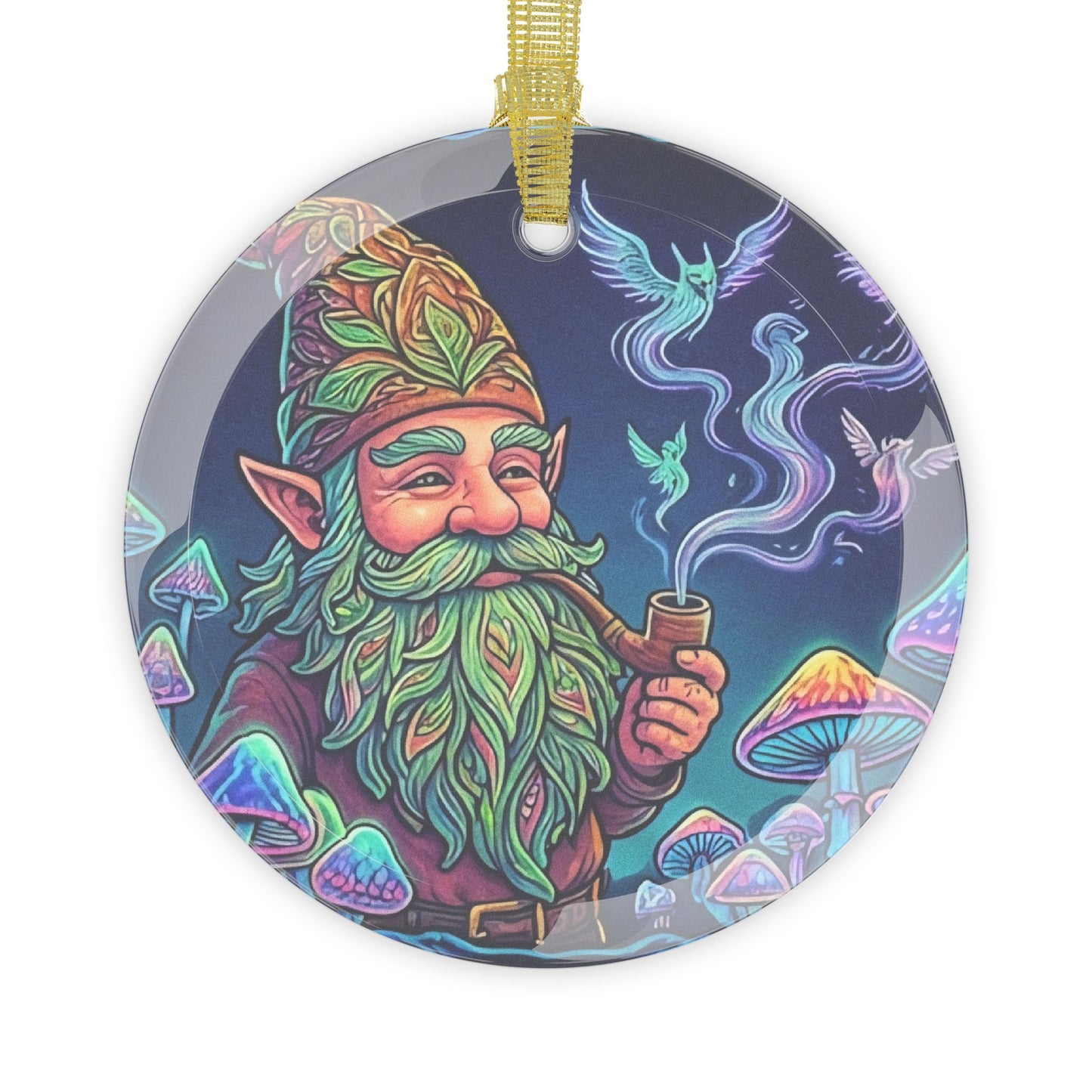 Vibin' Glass Ornament