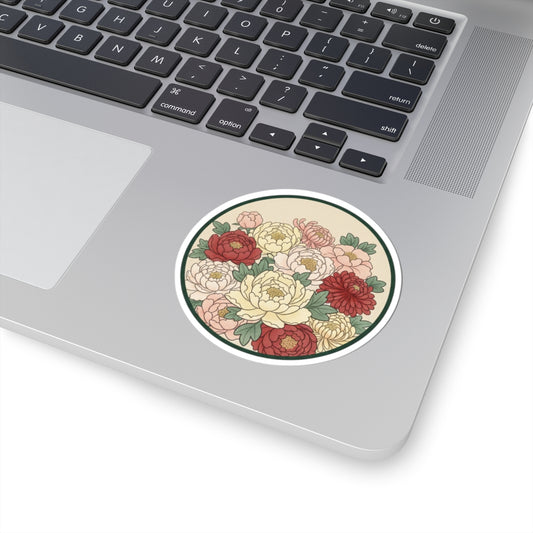 Vintage Floral Sticker