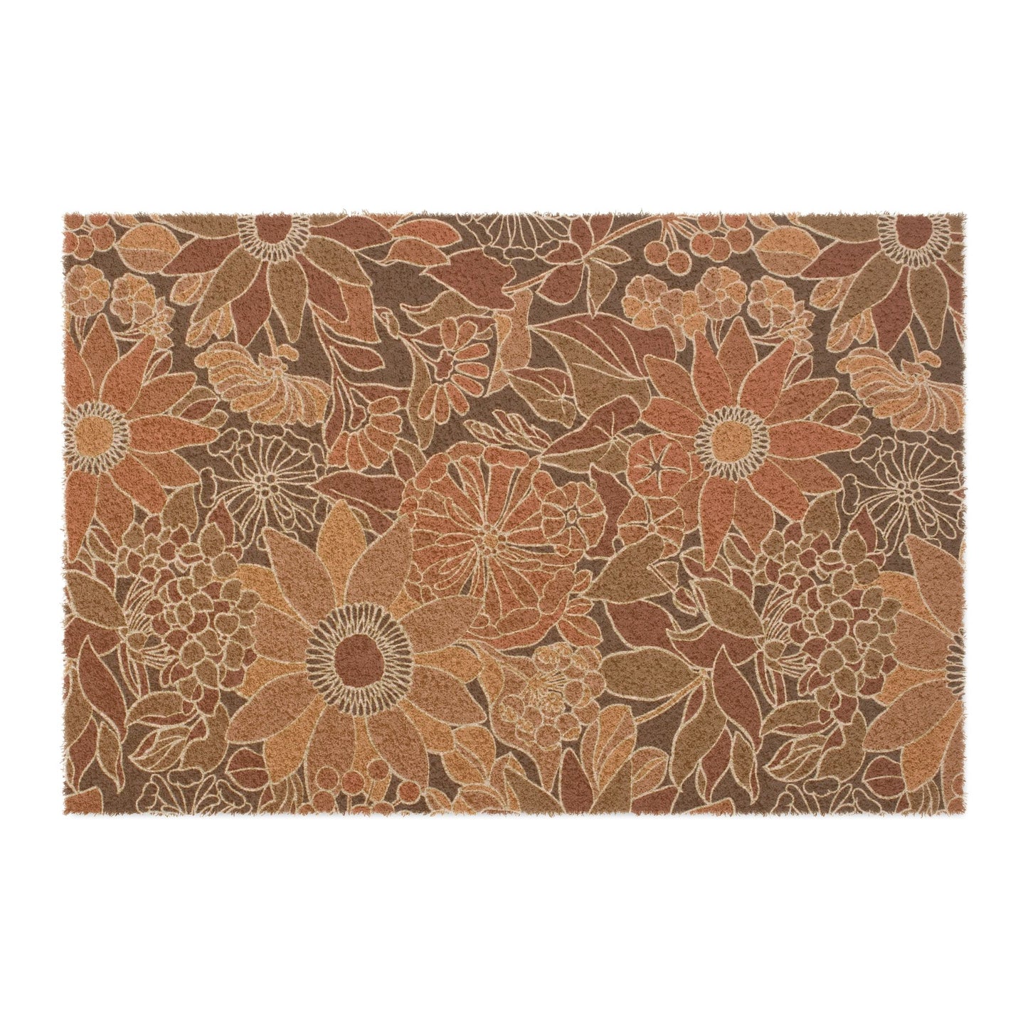 Vintage Floral Doormat