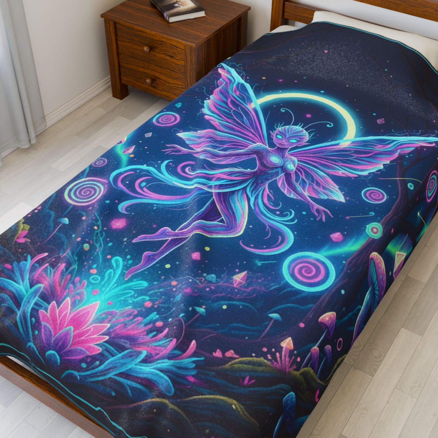 Galactic Fairy Velveteen Blanket