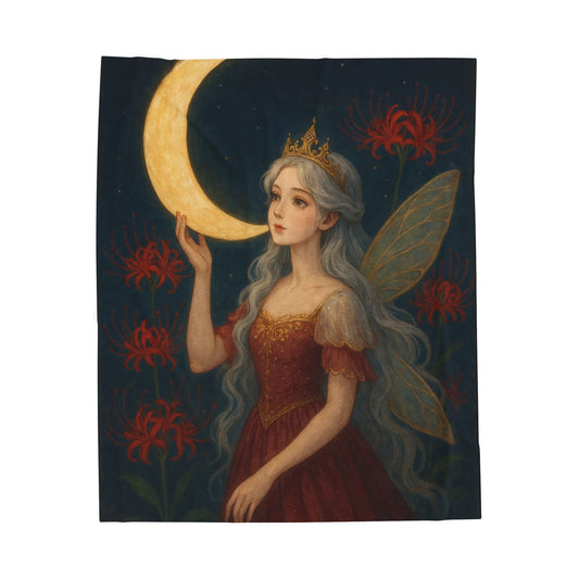 Crimson Princess Velveteen Blanket