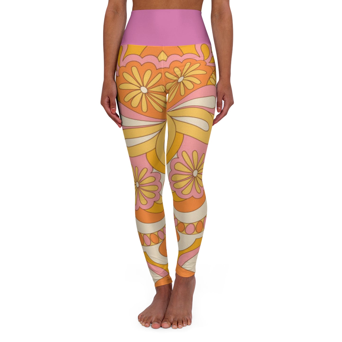 Vintage Floral High Waist Leggings