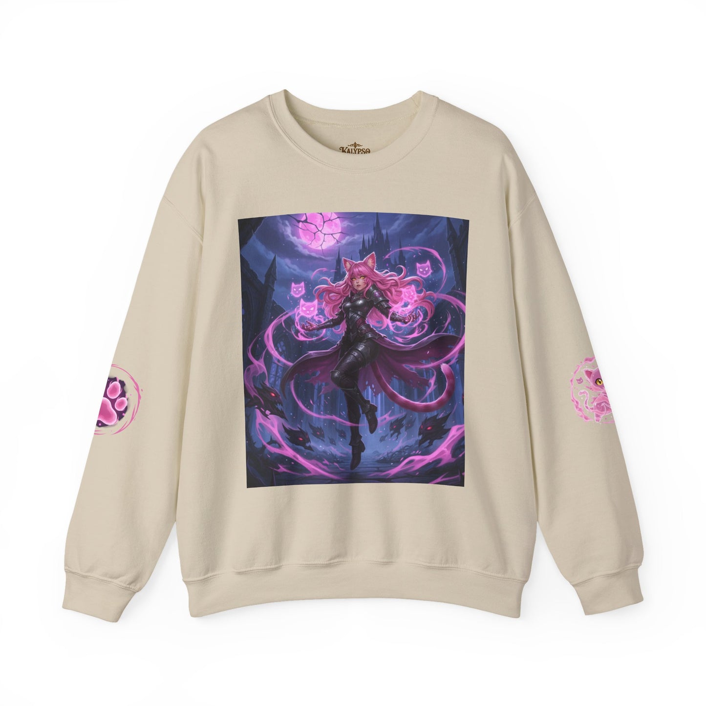 Fantasy Cat Crewneck Sweatshirt