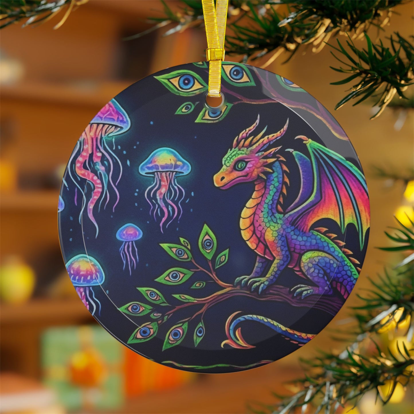 Curiousity Glass Ornament