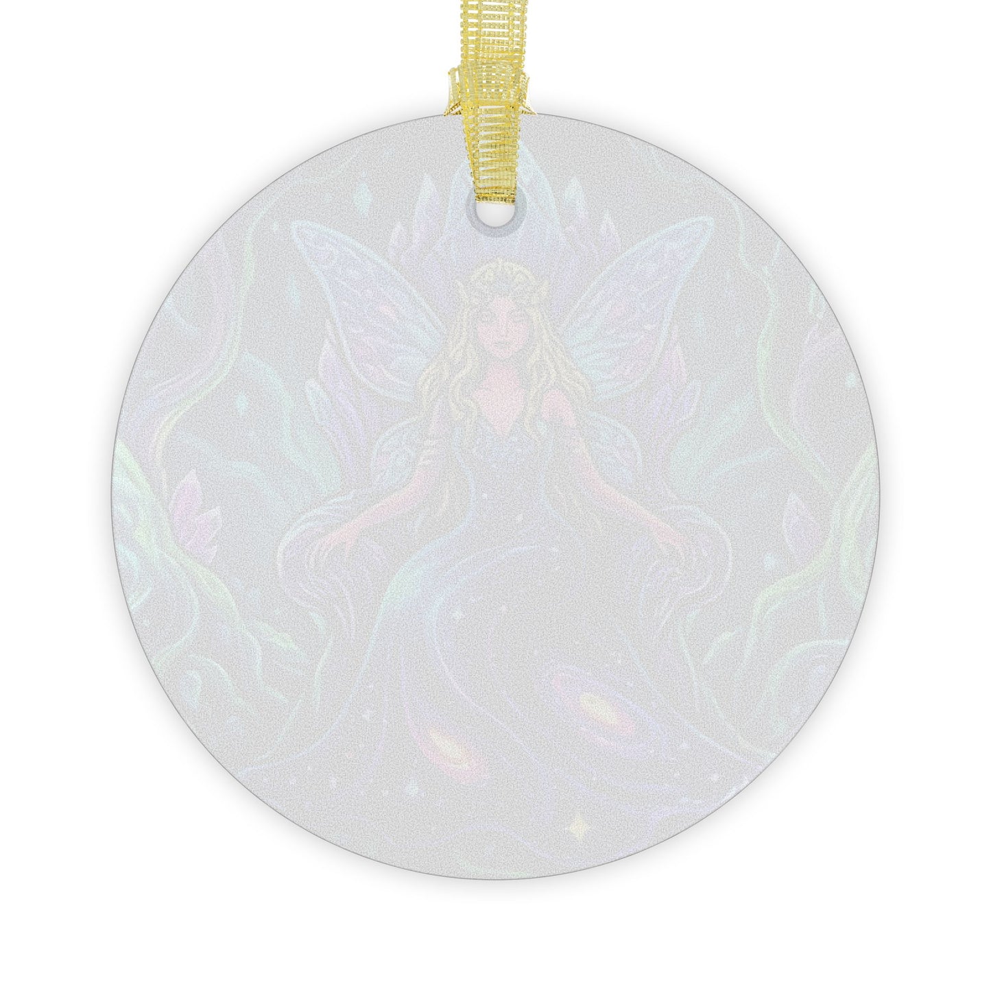 Amethyst Fairy Queen Glass Ornament