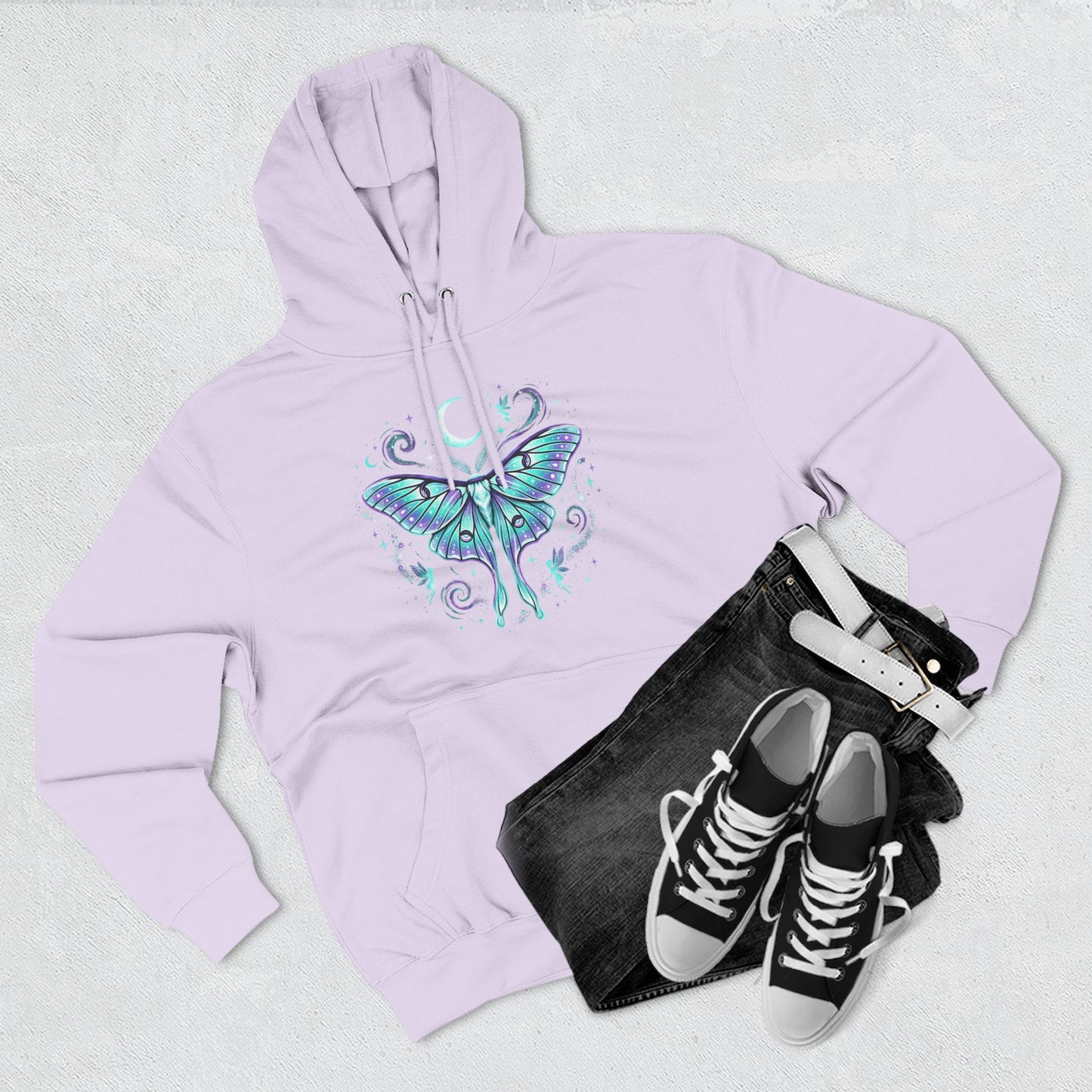 Celestial Luna Moth Hoodie