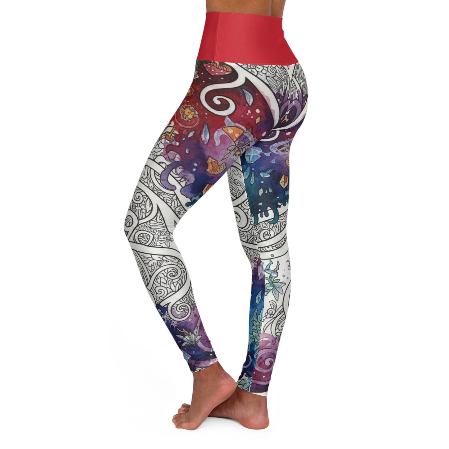 Rainbow Realm of Reverie High Waisted Leggings