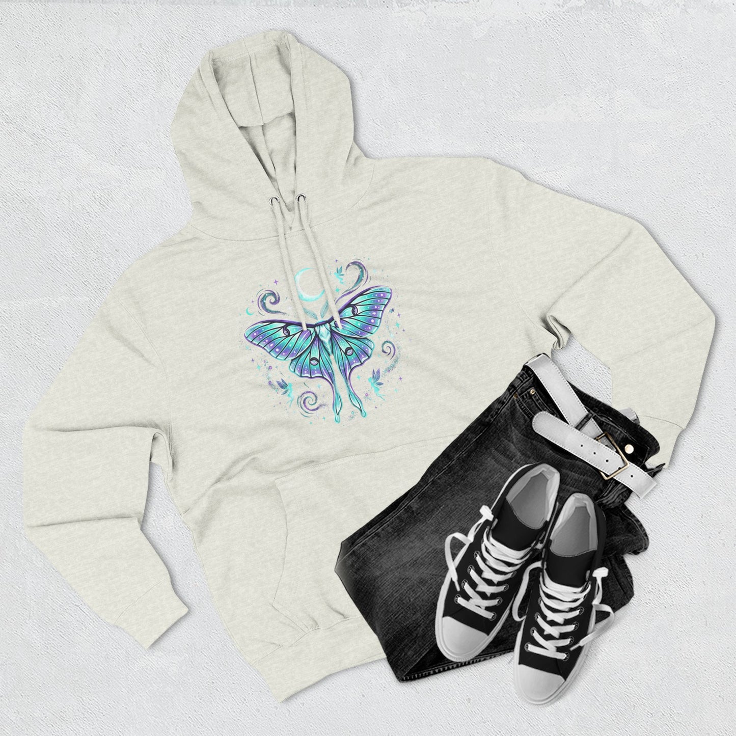 Celestial Luna Moth Hoodie