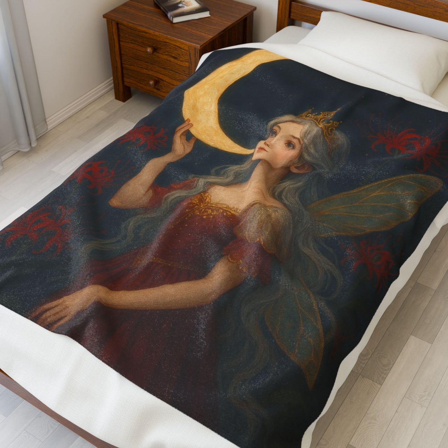 Crimson Princess Velveteen Blanket