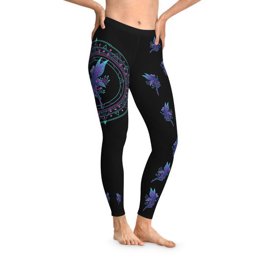 Galactic Mandala Fairy Spandex Leggings