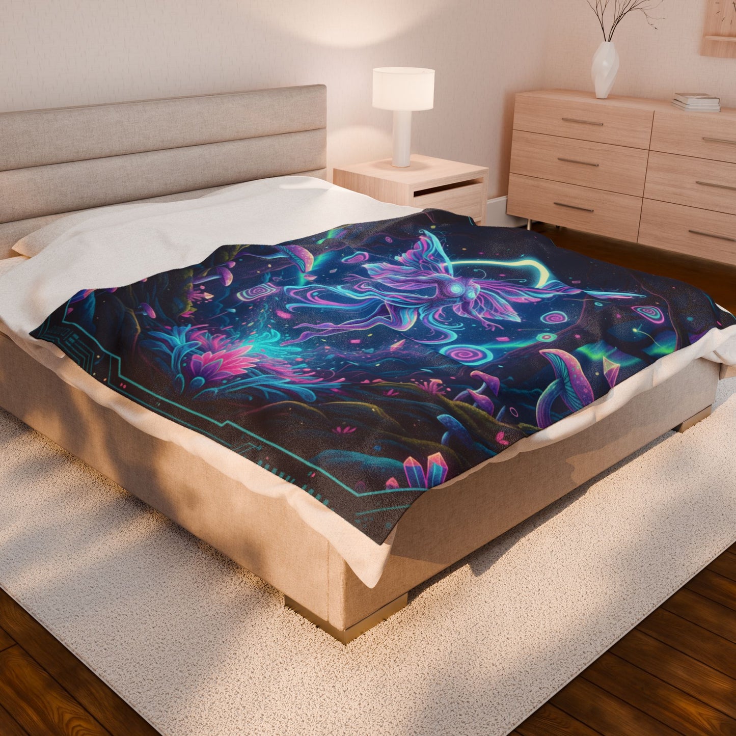 Galactic Fairy Velveteen Blanket