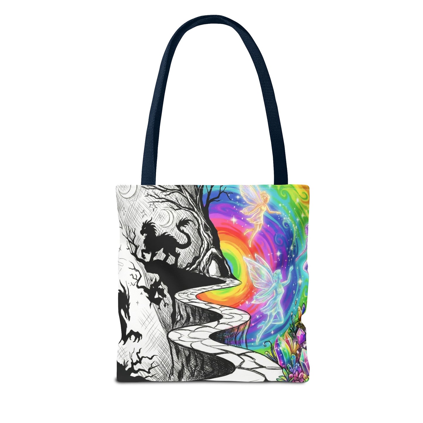 Black&White Rainbow Dream Tote
