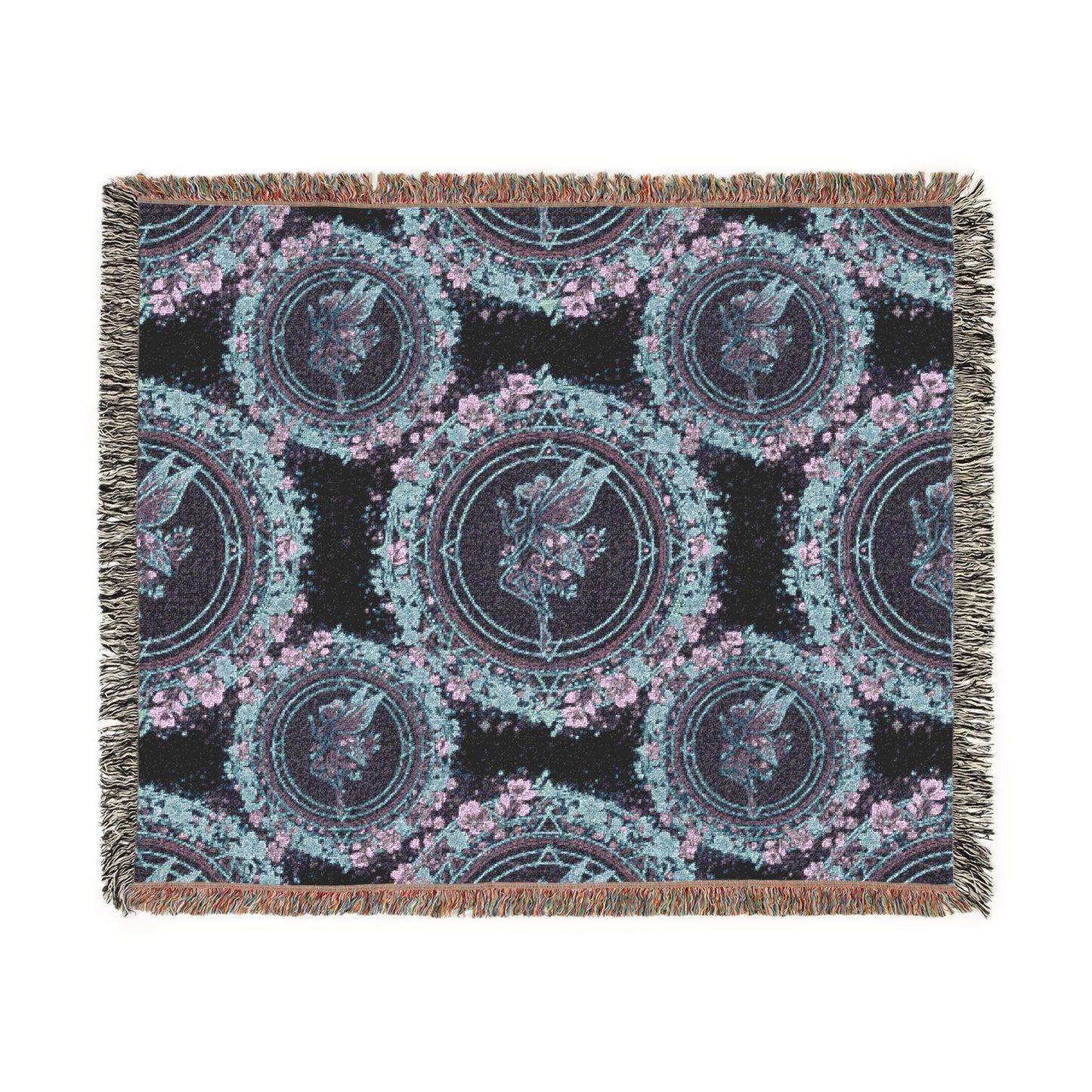 Galactic Mandala Fairy Woven Throw