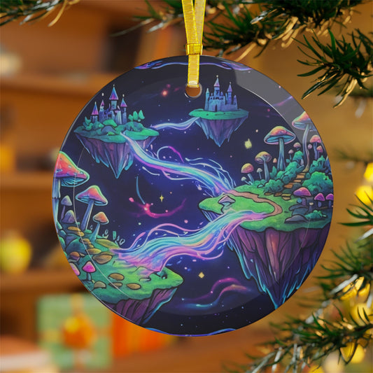 Enter The Myth Glass Ornament
