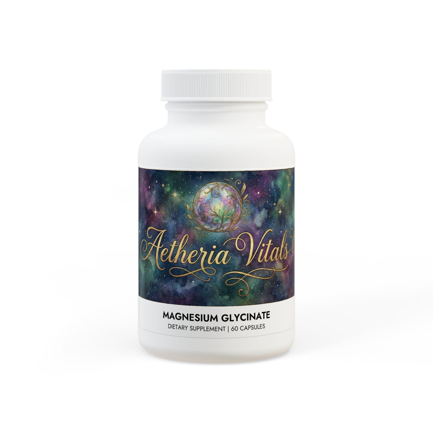 Aetheria Vitals Magnesium Glycinate Supplement (60 Capsules)