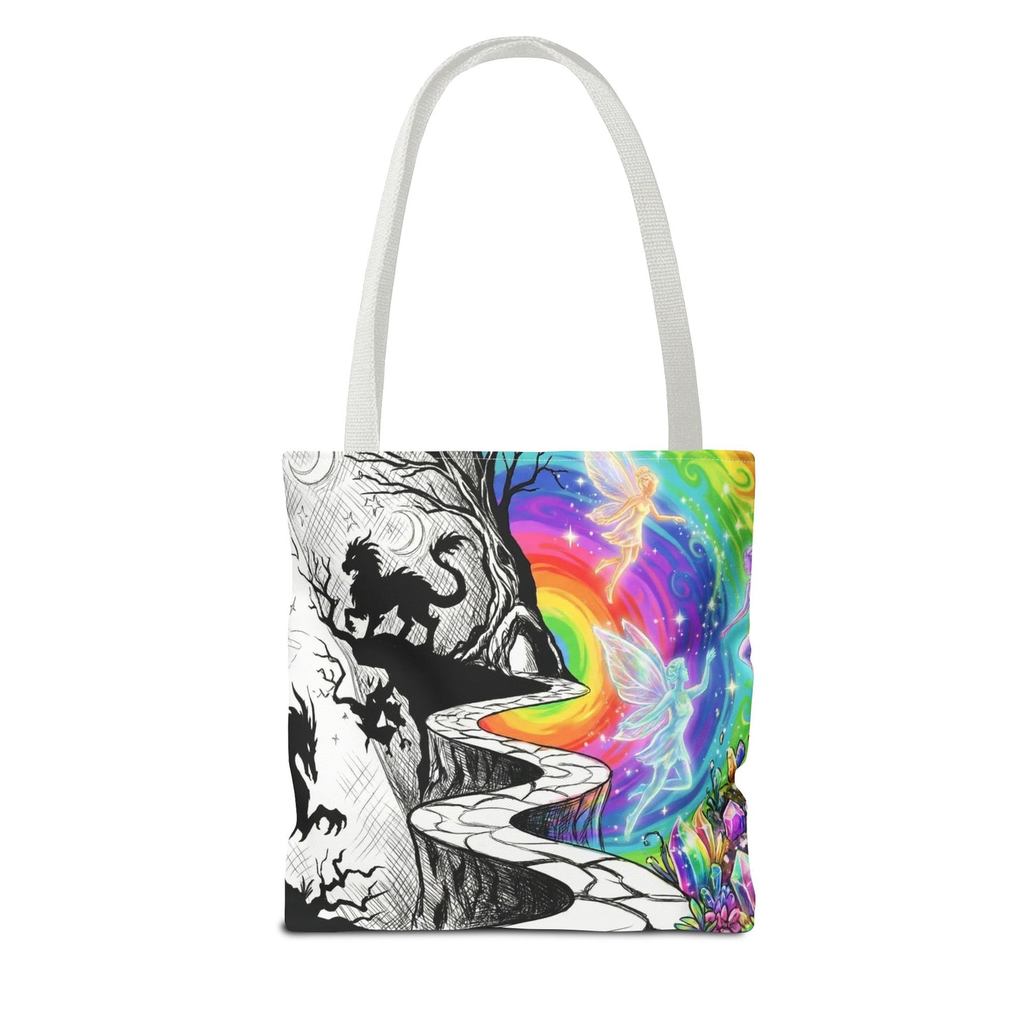 Black&White Rainbow Dream Tote
