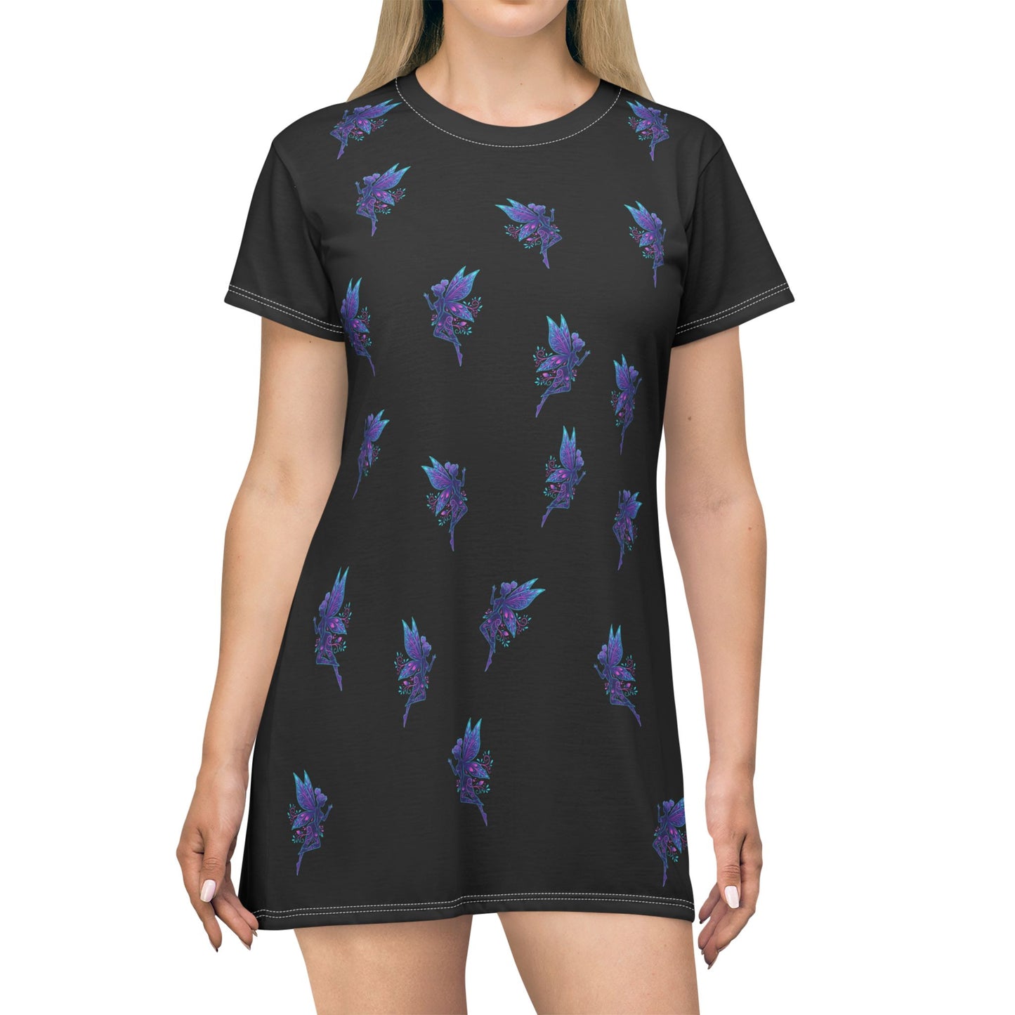 Galactic Mandala Fairy T-Shirt Dress
