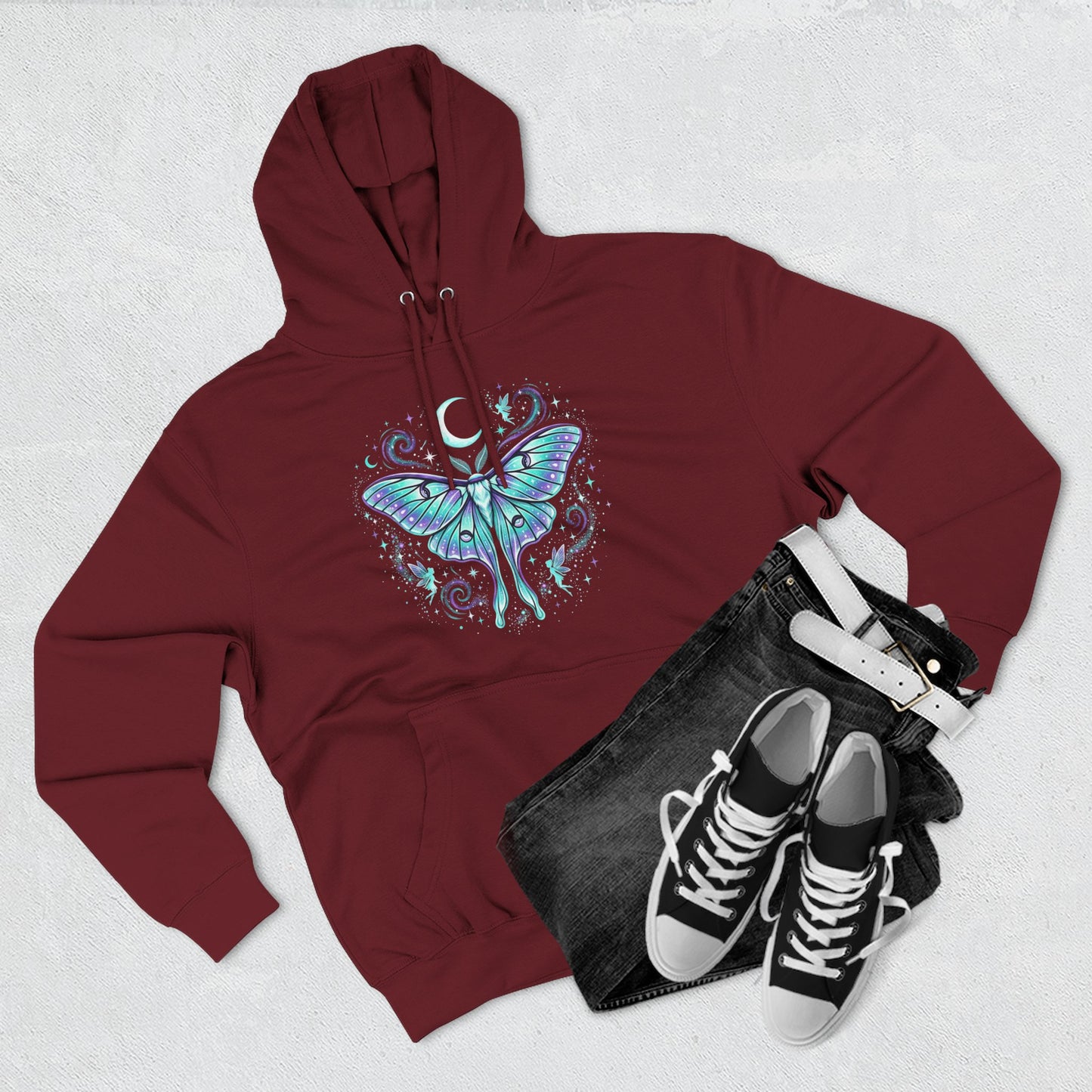 Celestial Luna Moth Hoodie