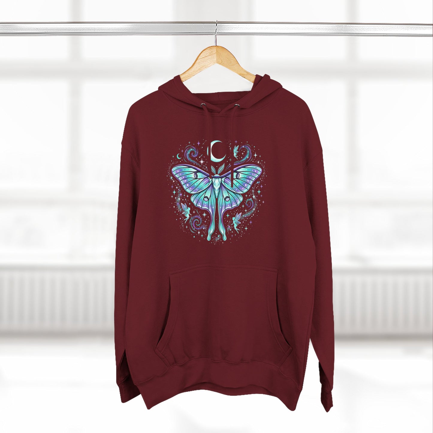 Celestial Luna Moth Hoodie