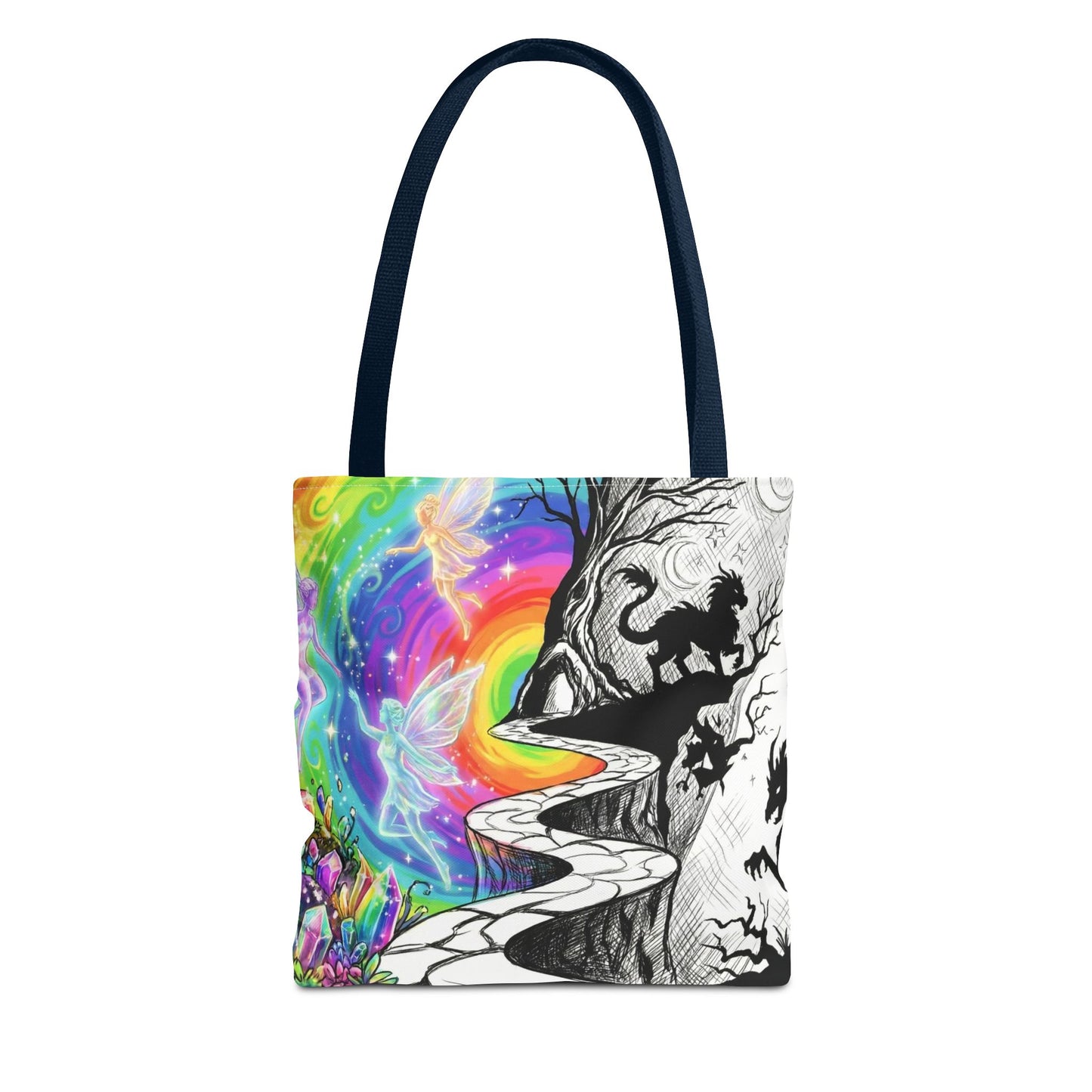 Black&White Rainbow Dream Tote
