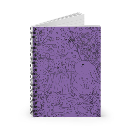 Springtime Tea Party Spiral Notebook