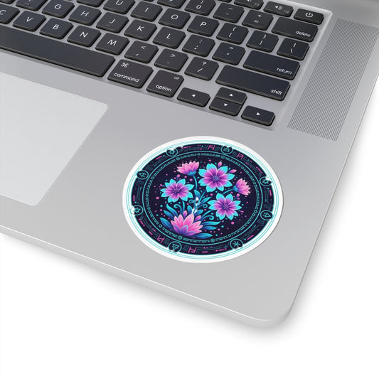 Floral Mystic Circle Sticker