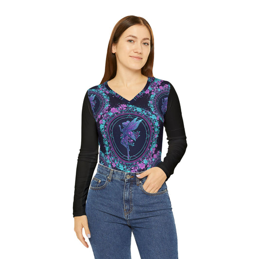 Galactic Mandala Fairy Graphic Long Sleeve