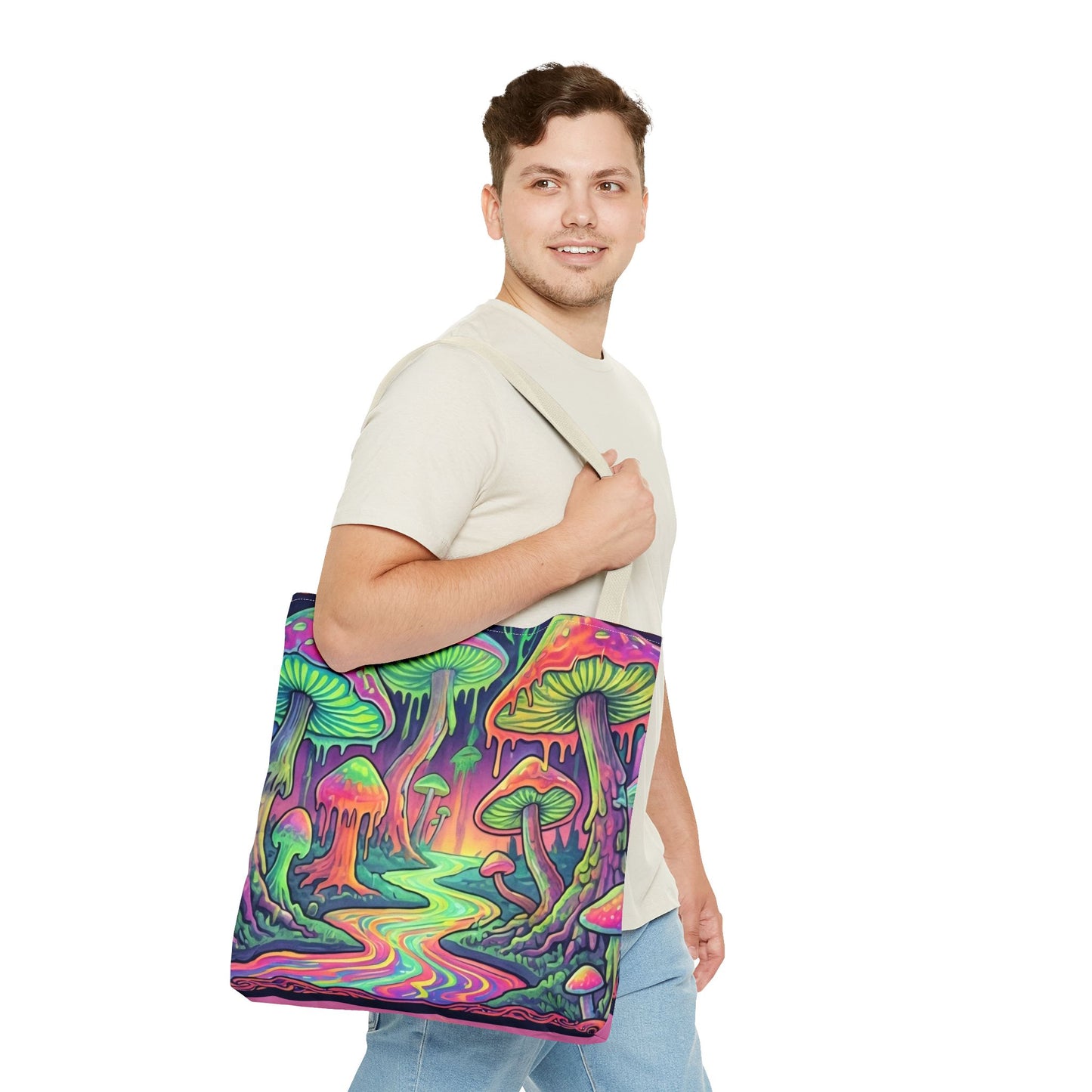 Trippy Mushroom Tote