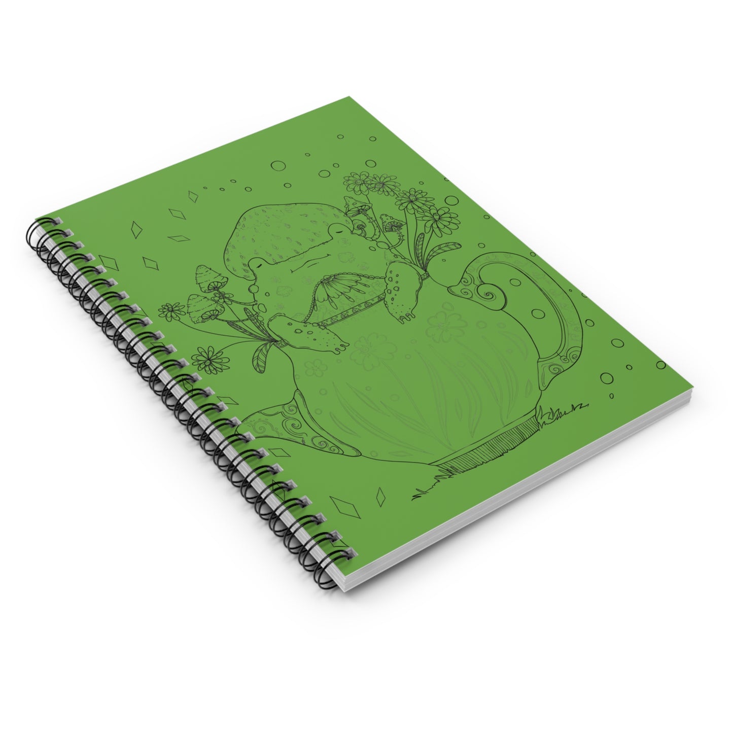 Teacup Frog Spiral Notebook