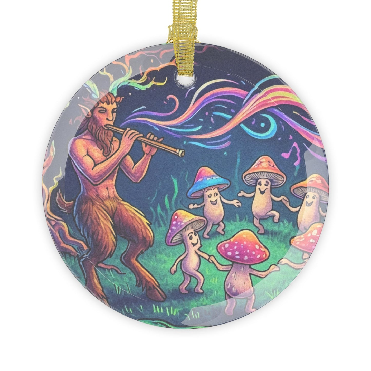 Mythic Dance Glass Ornament