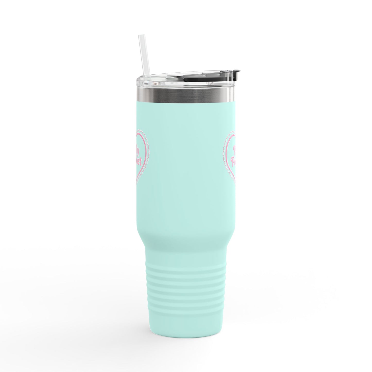 Polly Pocket Heart Insulated Travel Mug — 40oz Stainless Steel Tumbler