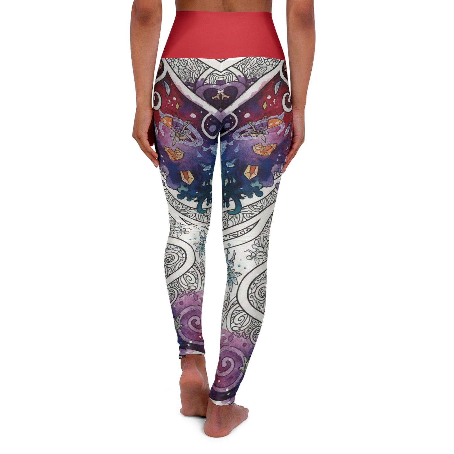 Rainbow Realm of Reverie High Waisted Leggings