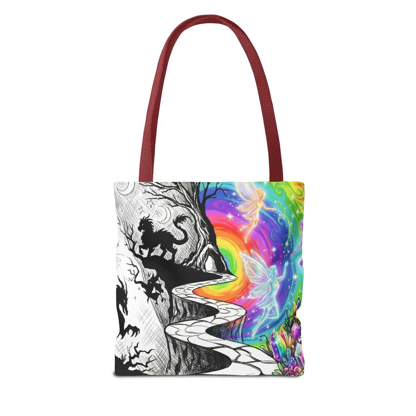 Black&White Rainbow Dream Tote