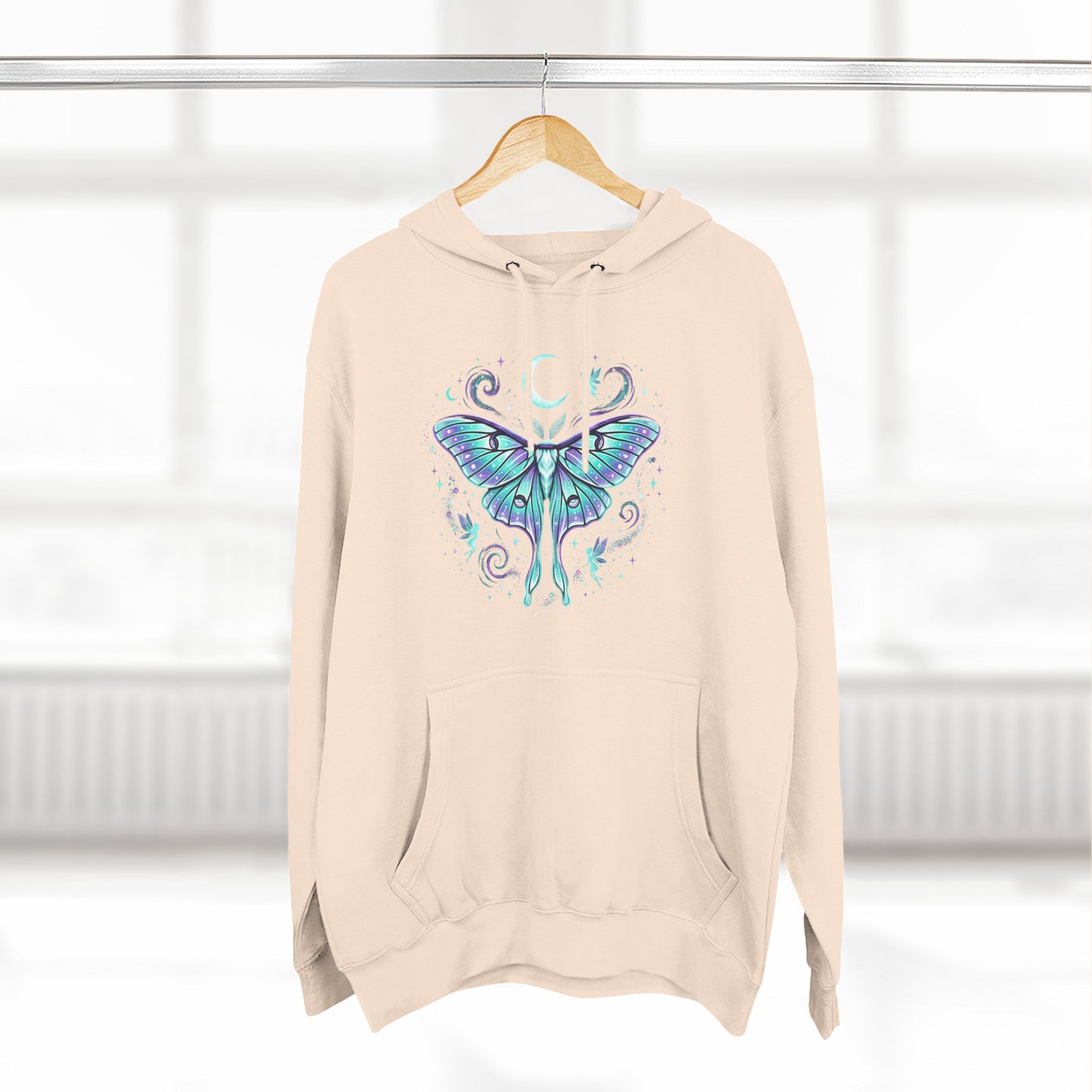 Celestial Luna Moth Hoodie