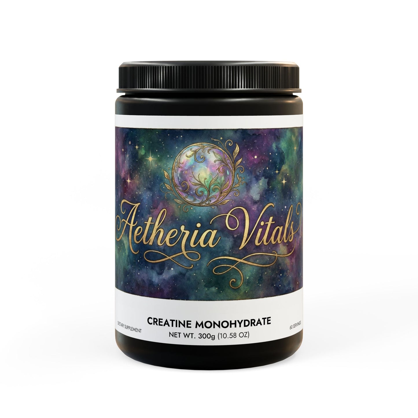 Aetheria Vitals Creatine Monohydrate Supplement (300g, 10.58oz)