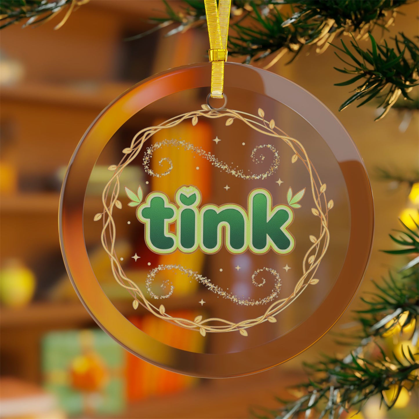 TINK Glass Ornament